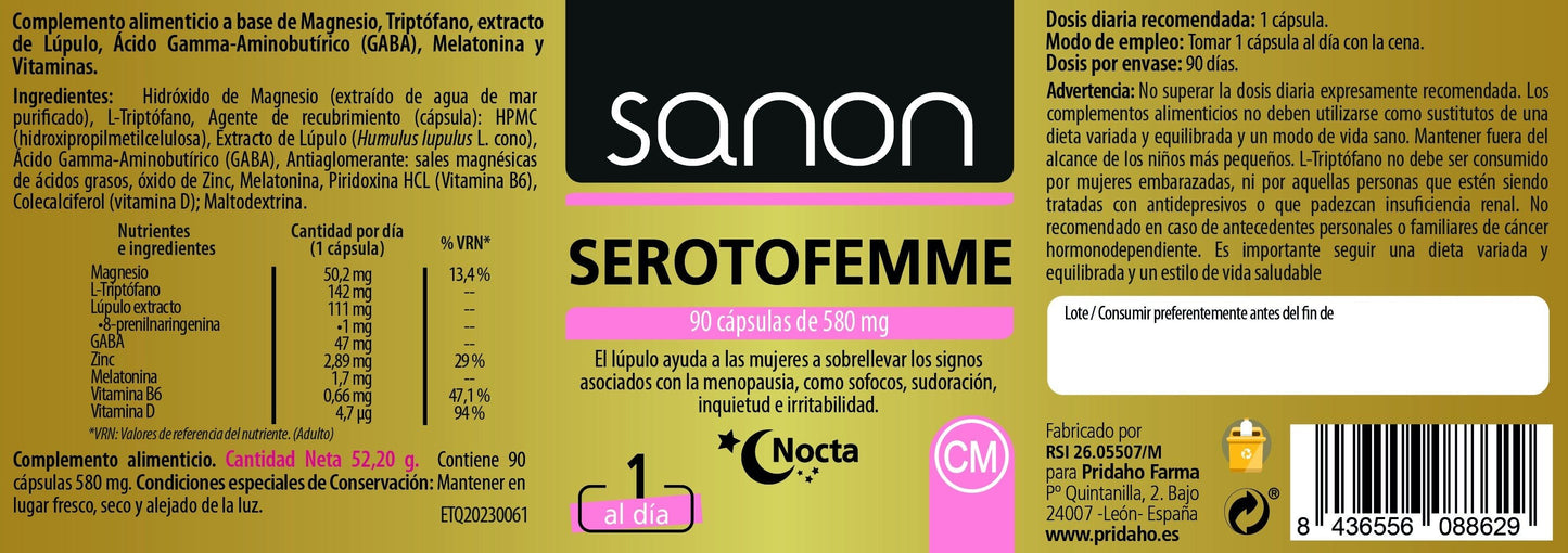 SANON Serotofemme Nocta 90 cápsulas-2