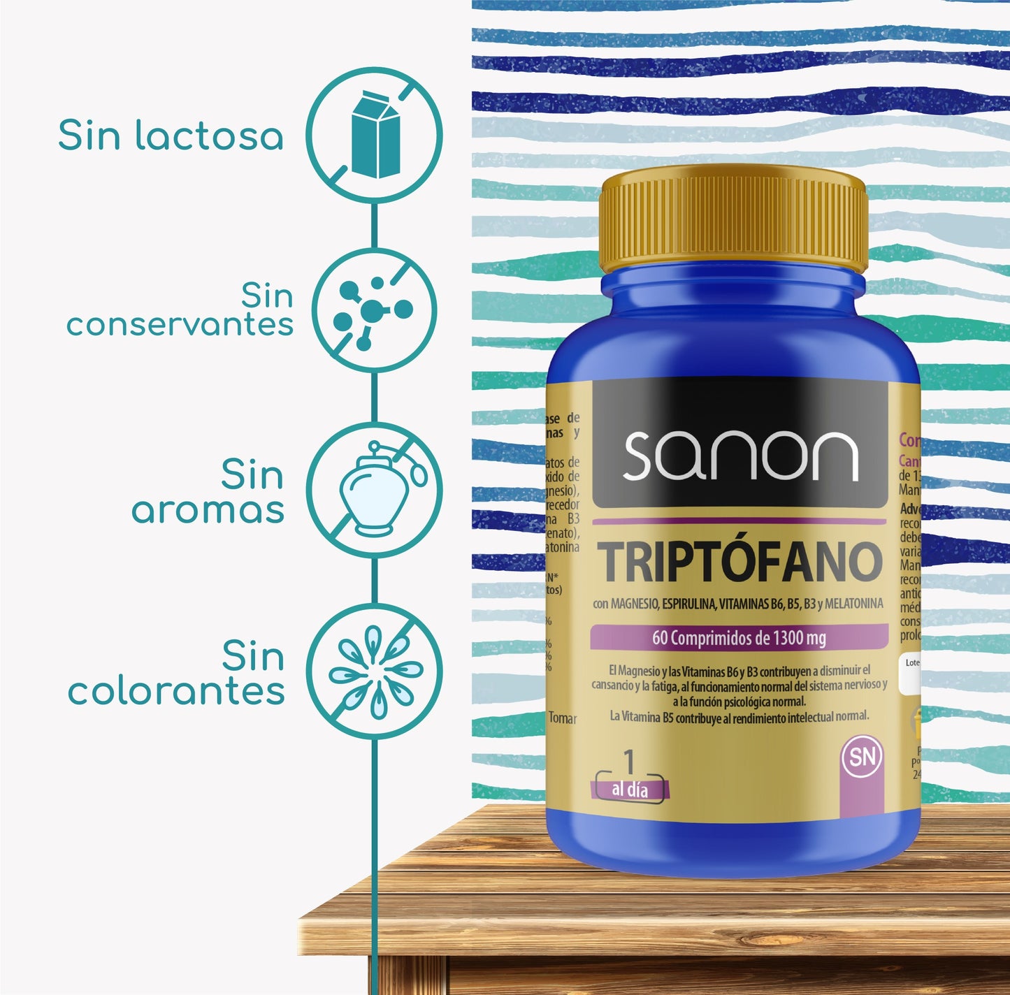 SANON Triptófano 60 comprimidos-2