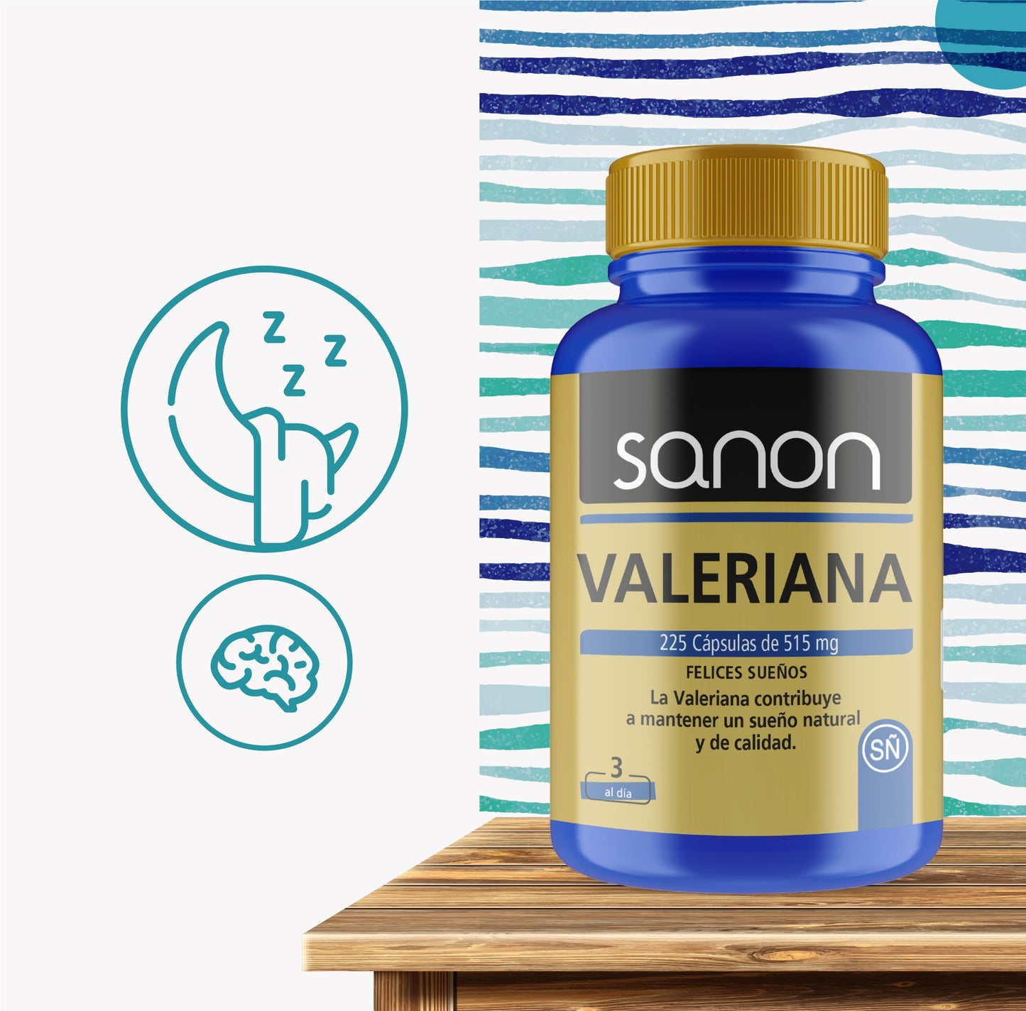 SANON Valeriana 225 cápsulas-2