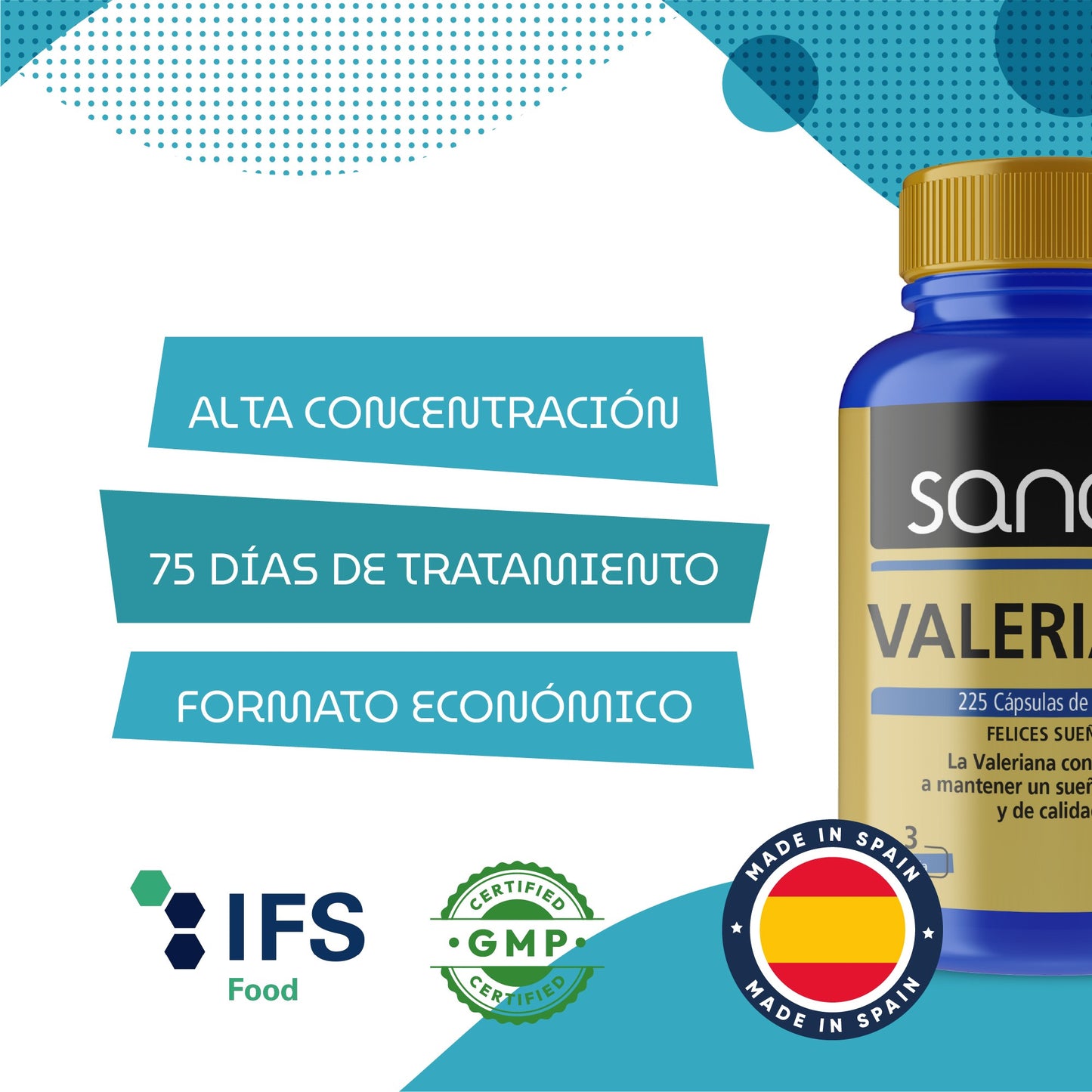 SANON Valeriana 225 cápsulas-4