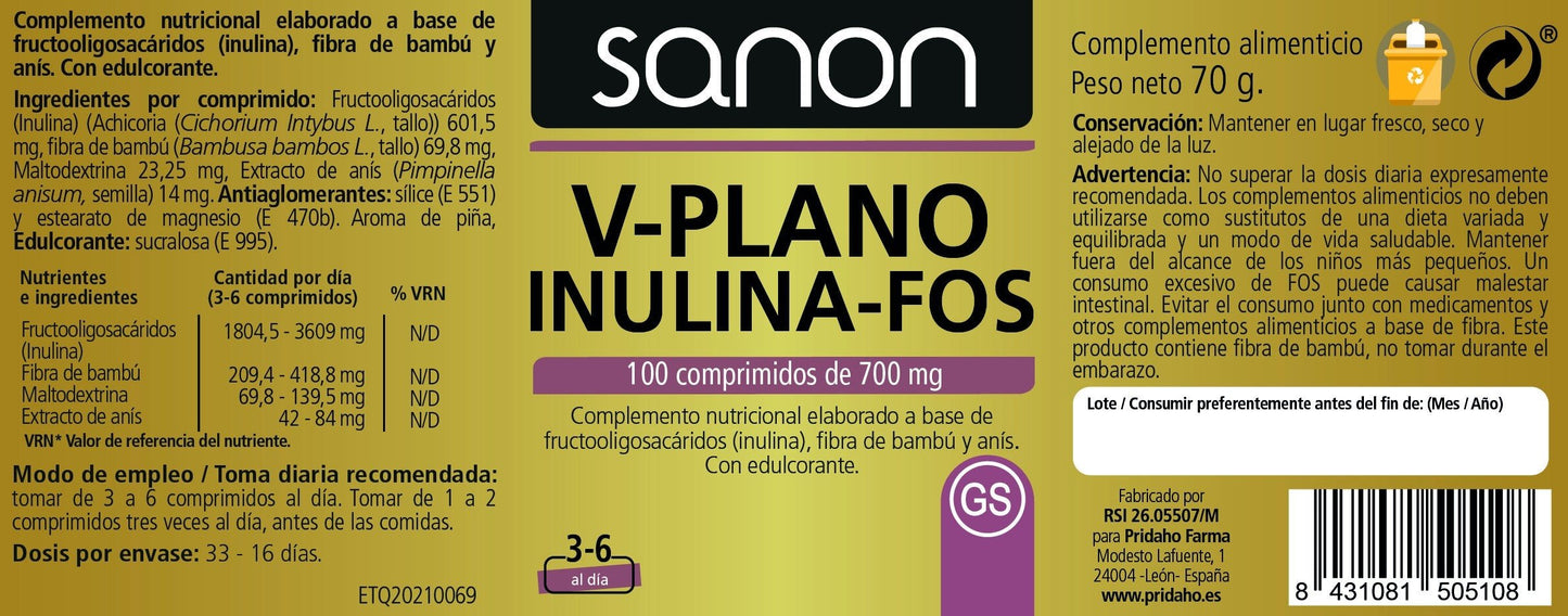 SANON V-Plano FOS 100 comprimidos-2