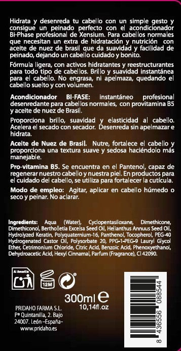 XENSIUM Acondicionador Bifase nuez de brasil ritual hair 300ml-3