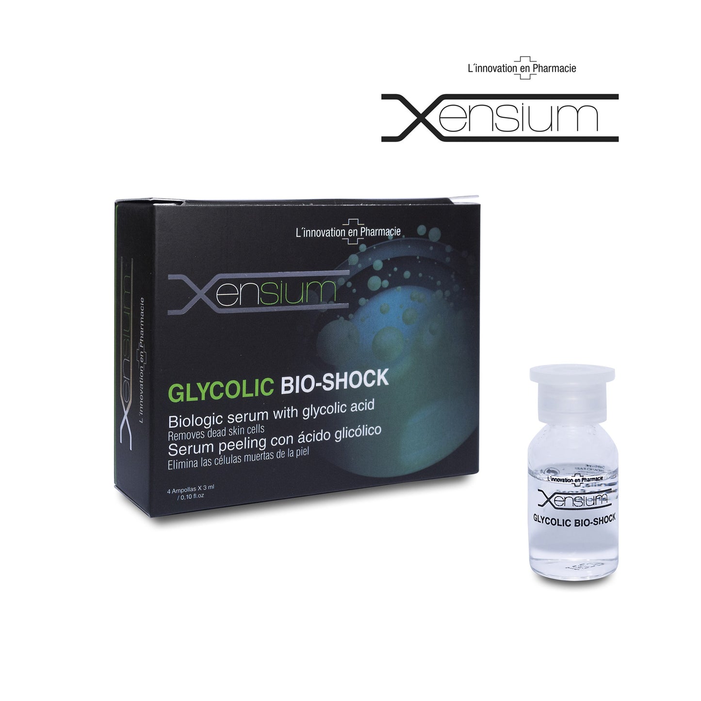 XENSIUM Bio-shock Glycolic 4 ampollas x 3 ml-3