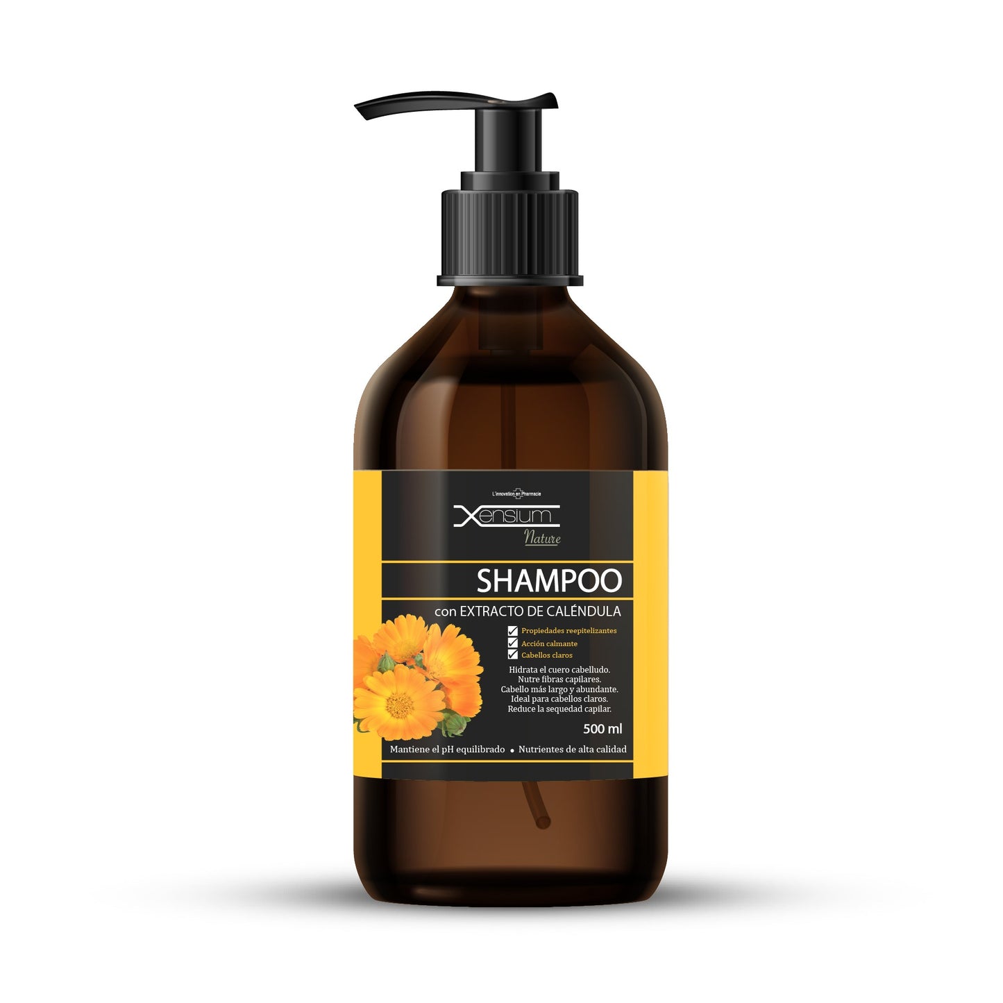 XENSIUM Nature Shampoo con extracto de Caléndula 500 ml-1
