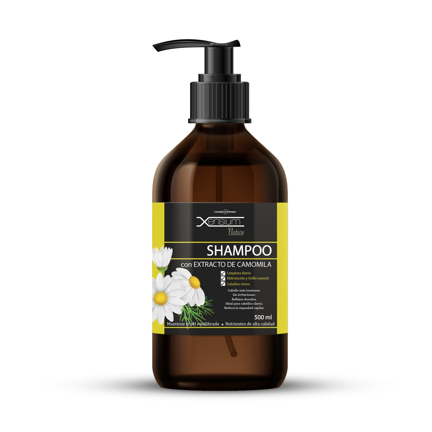 XENSIUM Nature Shampoo con extracto de Camomila 500 ml-1