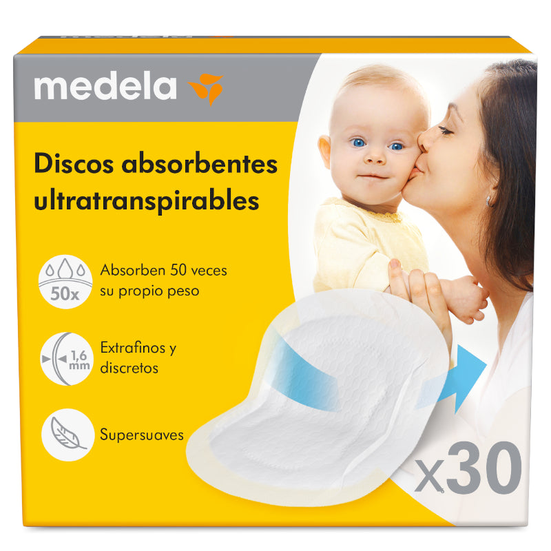 MEDELA Discos Absorbentes Desechables Ultratranspirables 60 Uds-1