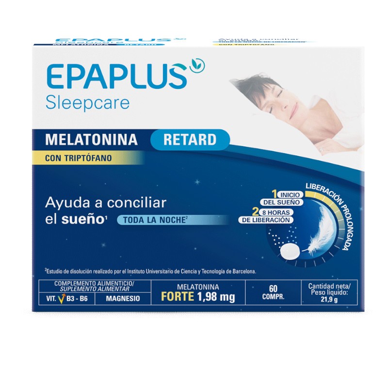 Epaplus Melatonina Forte Retard 1,98 Mg 60 Comprimidos-1