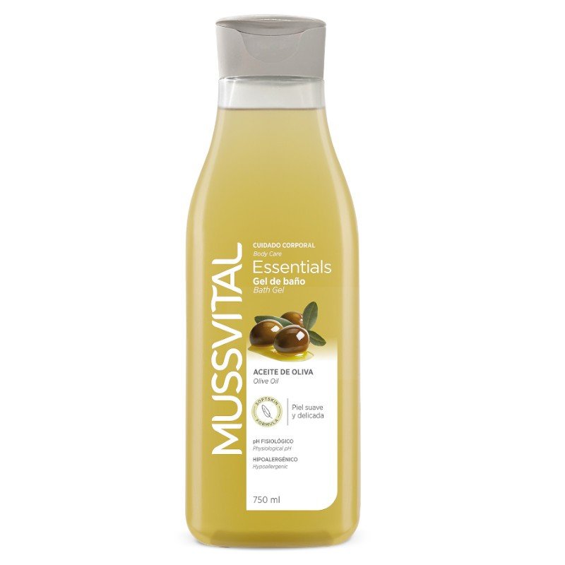 MUSSVITAL Gel de Baño Aceite de Oliva 750ml-1