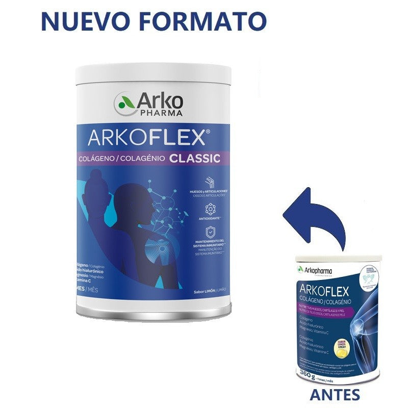 ARKOFLEX Colágeno Classic sabor Limón DUPLO 360+360gr-2