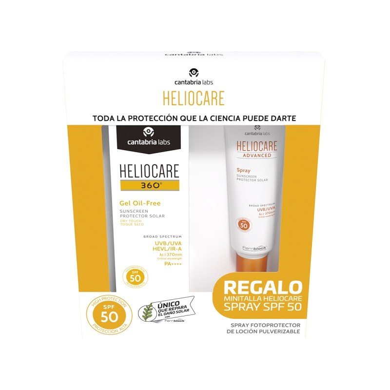 HELIOCARE 360 Gel Oil Free SPF50 50ml + Spray SPF50 75ml de REGALO-3