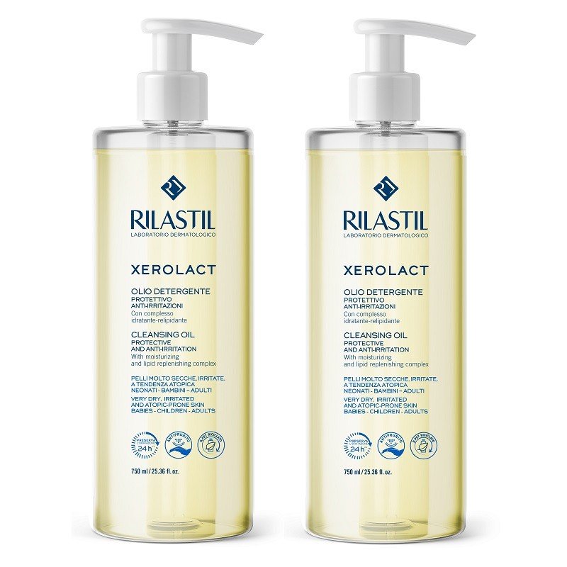 RILASTIL Xerolact Aceite Limpiador 2x1 (2x750ml)-1
