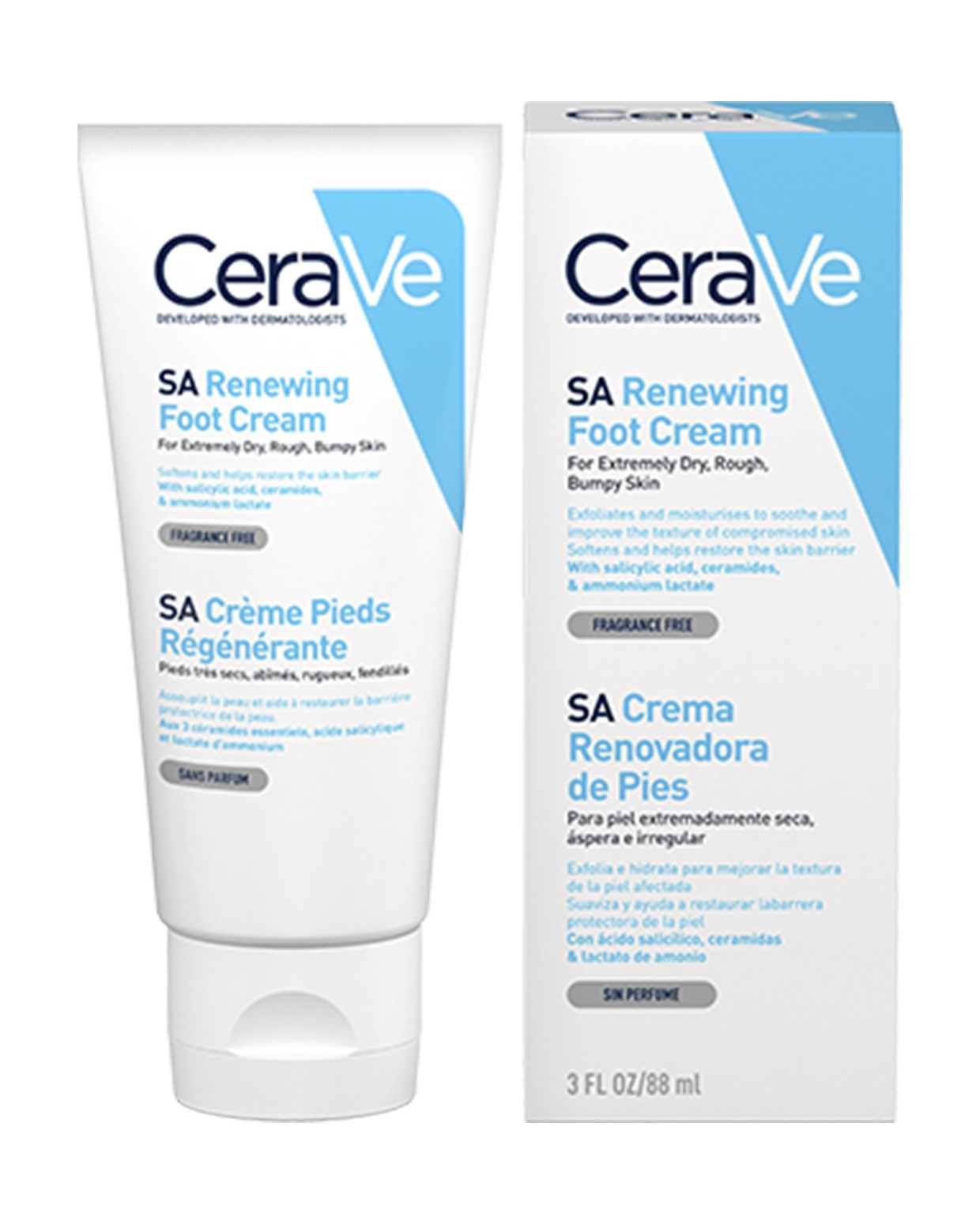 CERAVE Crema para Pies Renovadora con Ácido Salicílico 85G-2