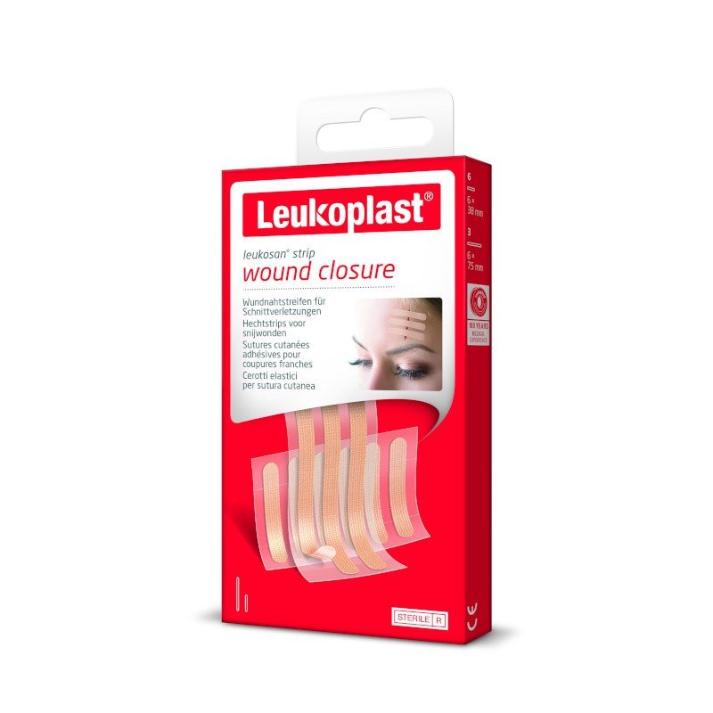 Leukoplast Leukosan Strip, 6 mm x 38 mm / 6 mm x 75 mm 2 Uds-1