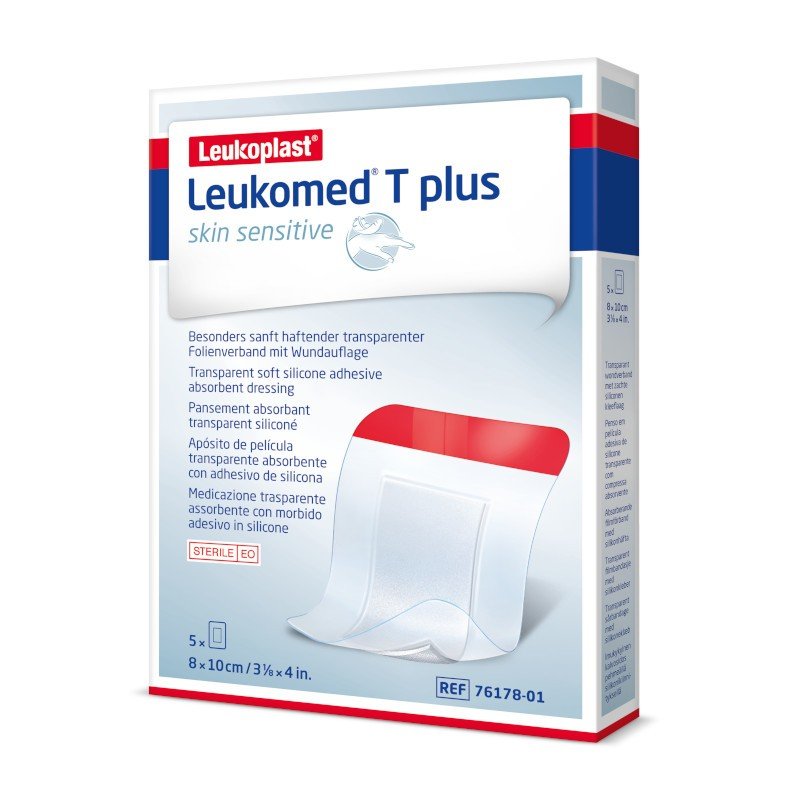 Leukoplast Leukomed T Plus Skin Sensitive 8 cm x 10 cm 5 unidades-1