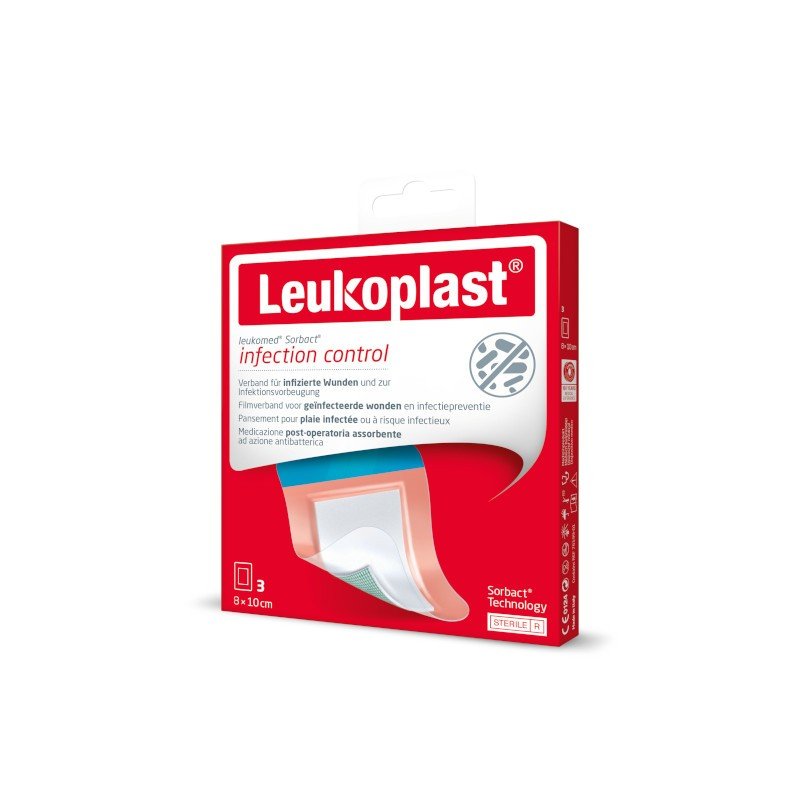 Leukoplast Leukomed Sorbact 8 cm x 10 cm 3 unidades-1