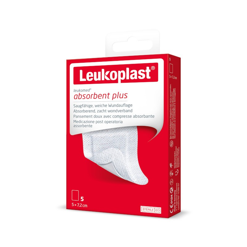 Leukoplast Leukomed 5 cm x 7,2 cm 5 unidades-1