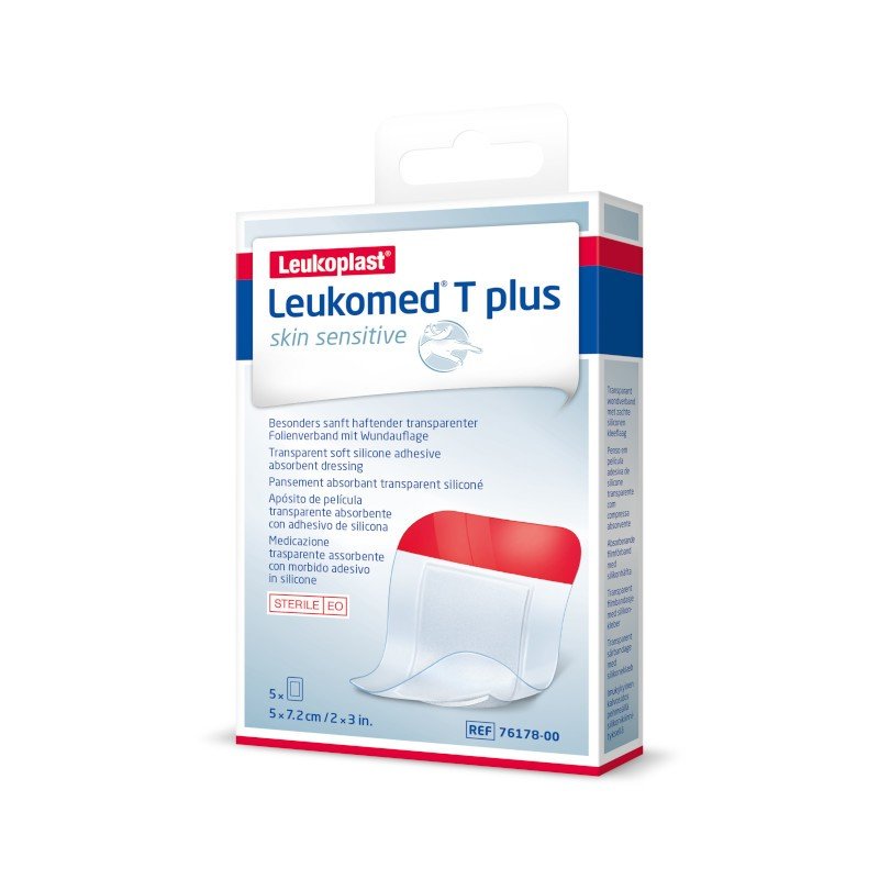 Leukoplast Leukomed T Plus Skin Sensitive 5 cm x 7,2 cm 5 unidades-1