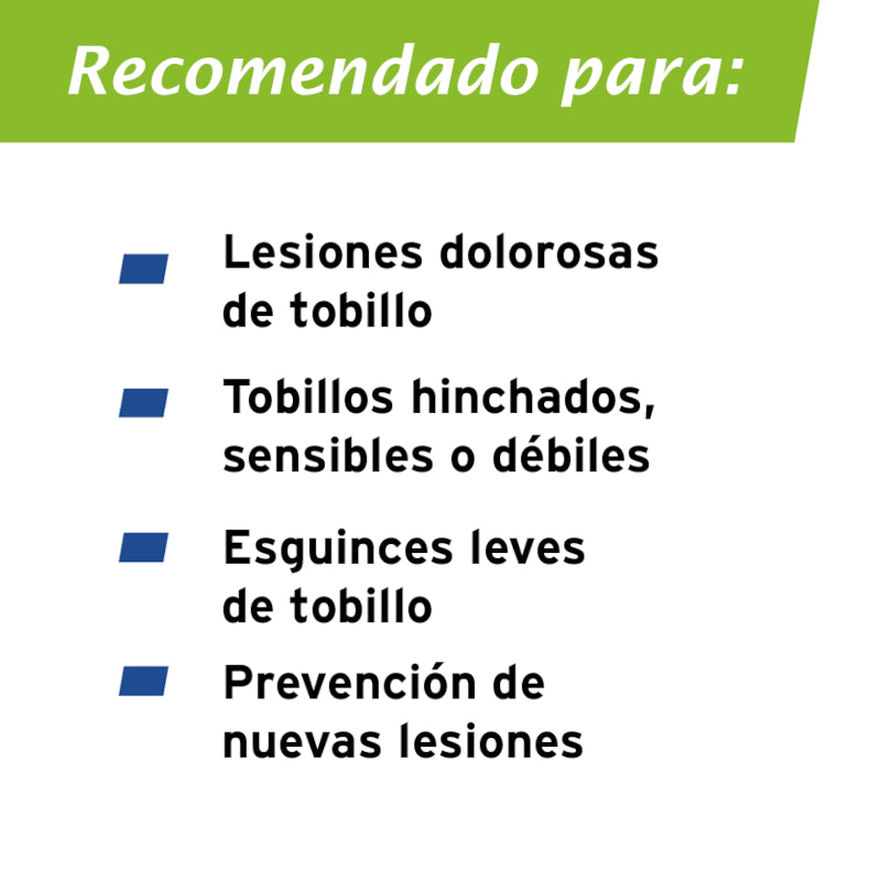 Actimove Tobillera Elástica con Cincha Estabilizadora Ajustable Color Negro Talla M-3