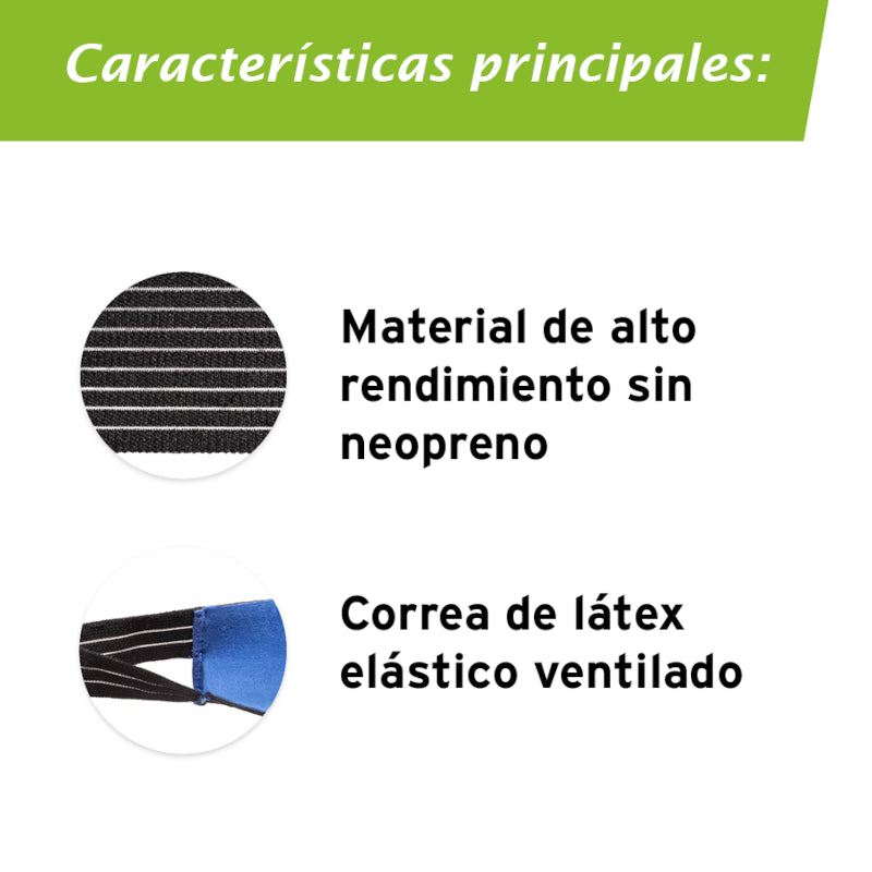 Actimove Tobillera Elástica con Cincha Estabilizadora Ajustable Color Negro Talla M-5