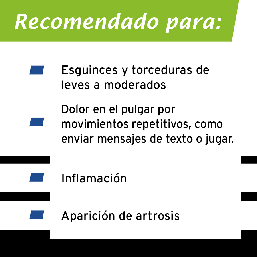 Actimove Estabilizador de Pulgar con Férulas Color Negro Talla S/M-3