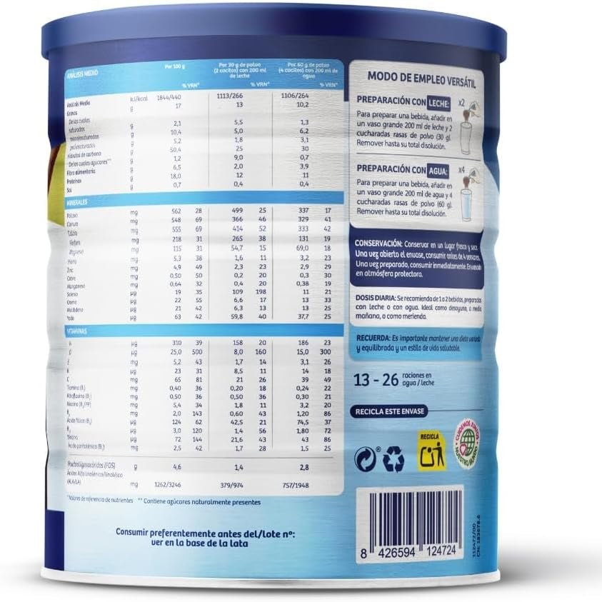 FontActiv Forte Chocolate suplemento nutricional 800 g