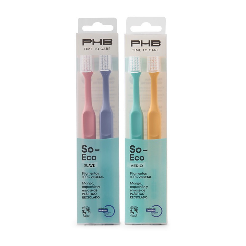 PHB Cepillo Dental Suave Time To Care So Eco 2 unidades-2