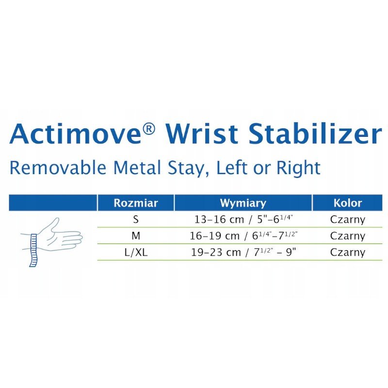 ACM Estabilizador de Muñeca con Férula Metálica Ambidiestro Talla M-6