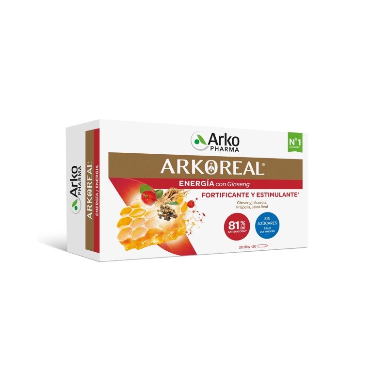 ARKOREAL Jalea Real Energía con Ginseng Sin Azúcar 500mg-1