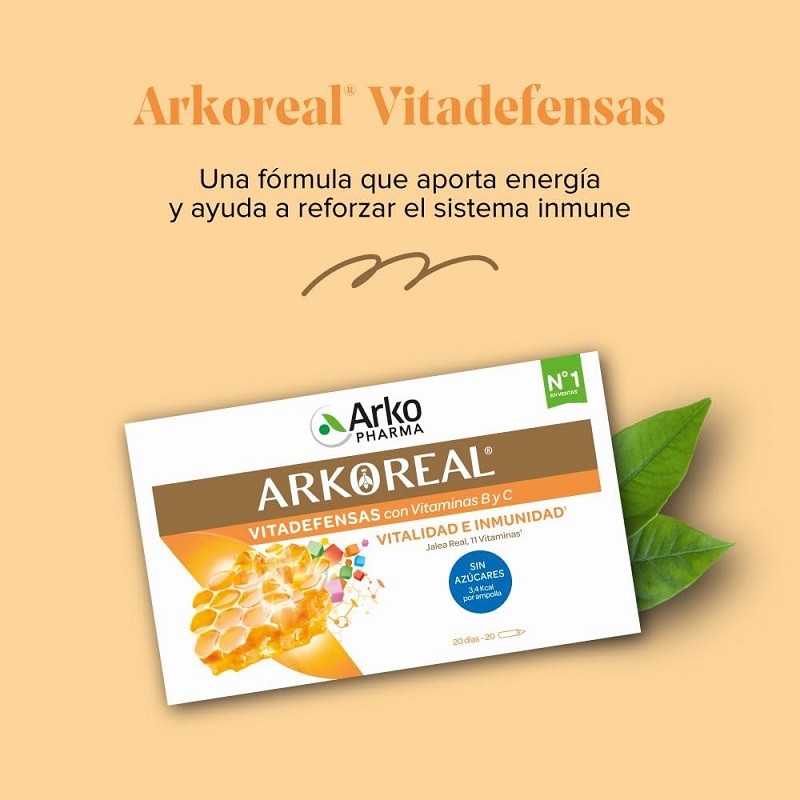 ARKOREAL Jalea Real Vitadefensas Sin Azúcar 1000mg-2