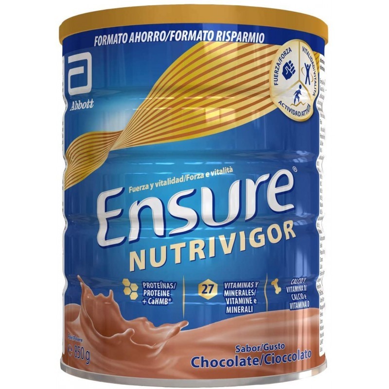 ENSURE NutriVigor Chocolate Polvo 850gr + 400G REGALO-2