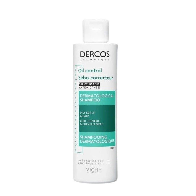 VICHY Dercos Champú Sebo Control Cabellos Grasos 200ml-3