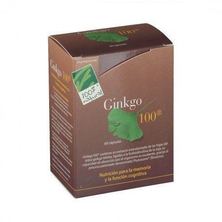 100% Natural Ginkgo 100 60 Capsulas-1