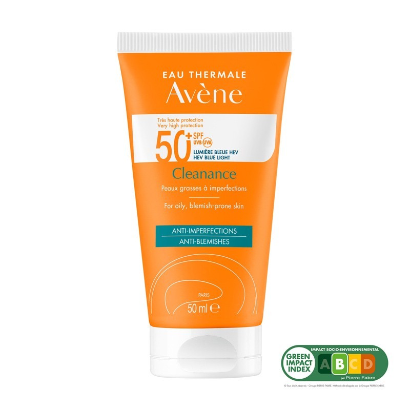 AVÉNE Cleanance Protector Solar Facial SPF50+ DUPLO 2x50ml-6