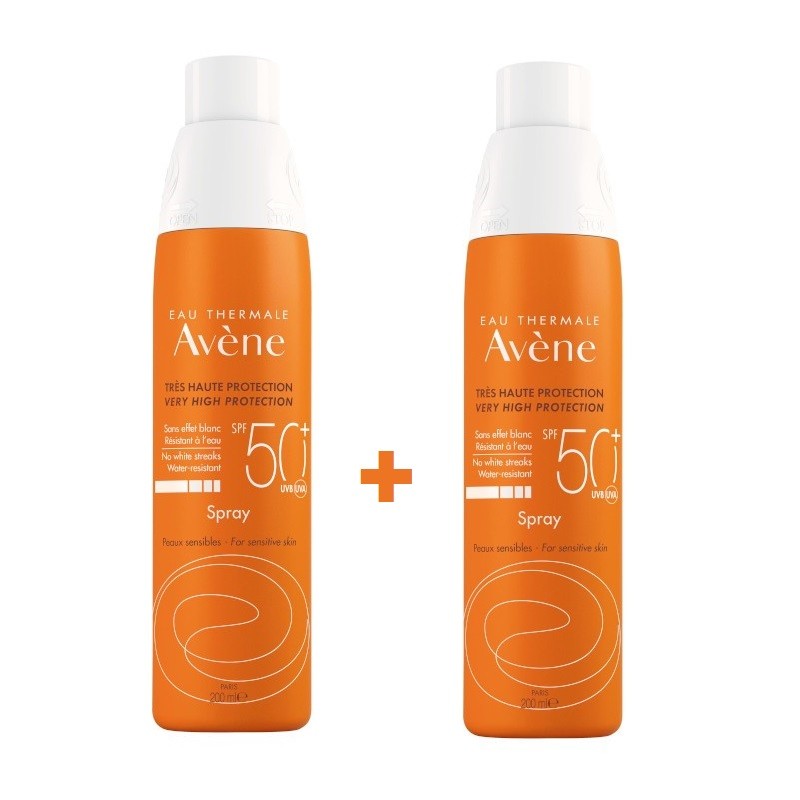 AVÈNE Protector Solar en Spray SPF50+ DUPLO 2x200ml-1