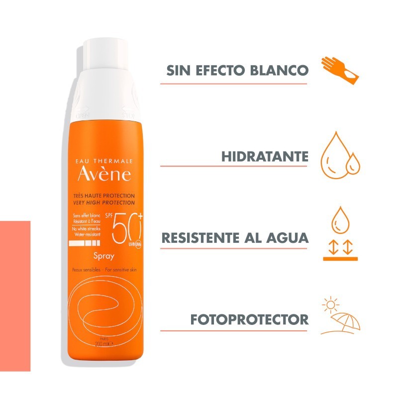 AVÈNE Protector Solar en Spray SPF50+ DUPLO 2x200ml-4
