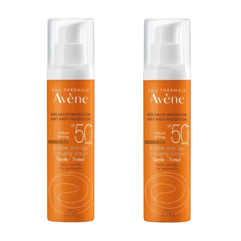 AVÈNE Crema Solar Antiedad con Color SPF50+ DUPLO 2x50ml-1
