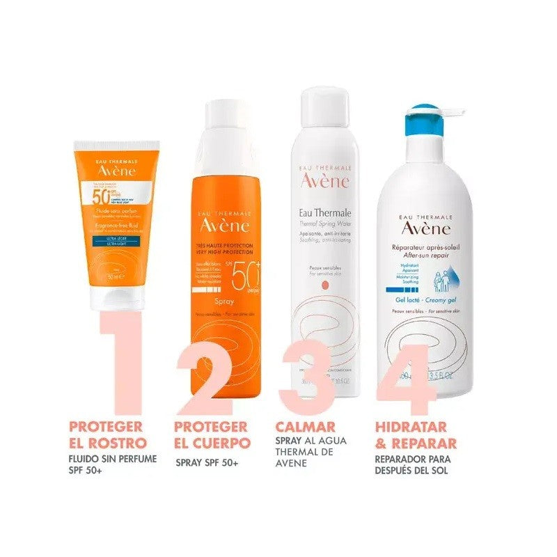 AVÈNE Protector Solar Fluido Sin Perfume SPF50+ DUPLO 2x50ml-6