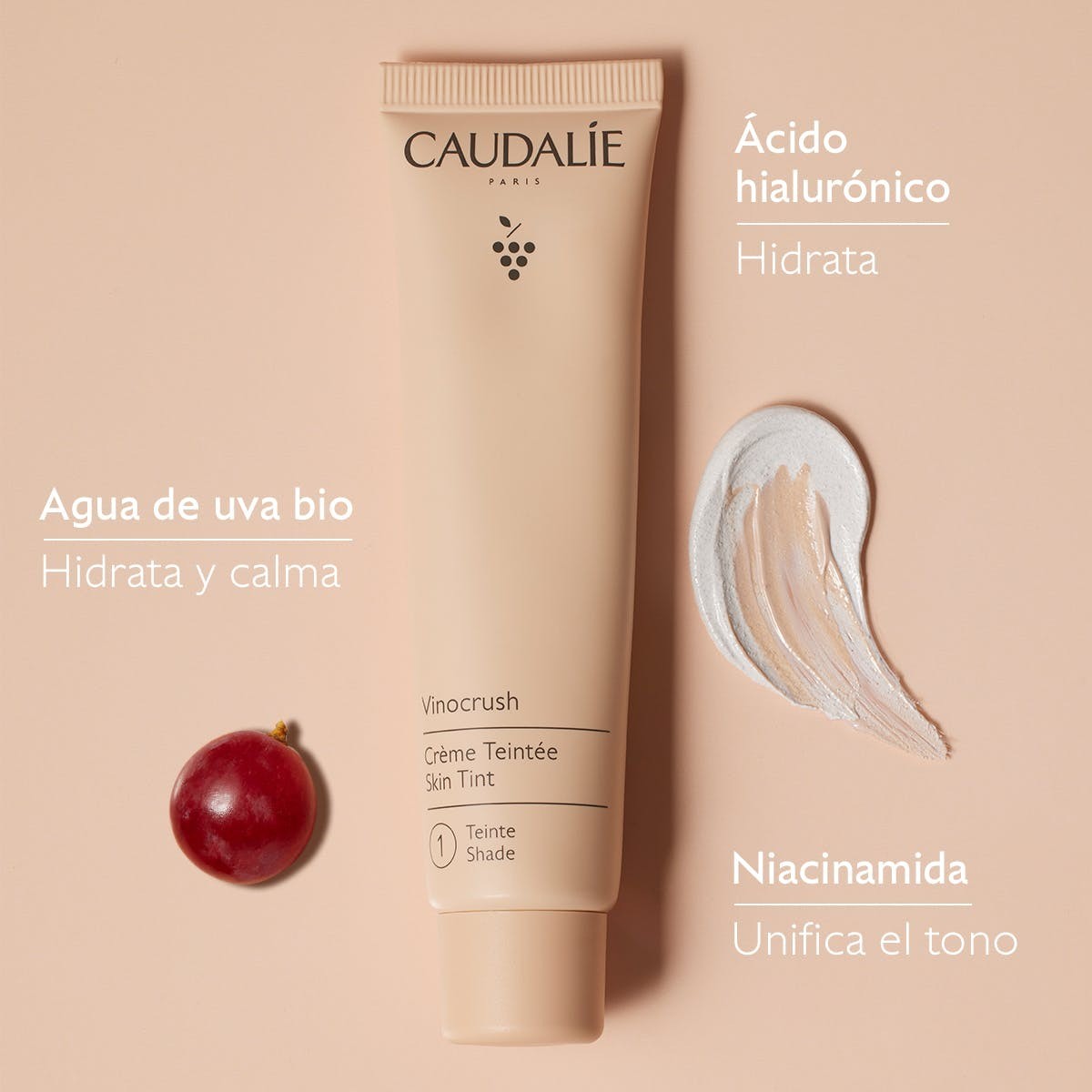Caudalie Vinocrush Crema Con color - Tono 1 30 ml-3