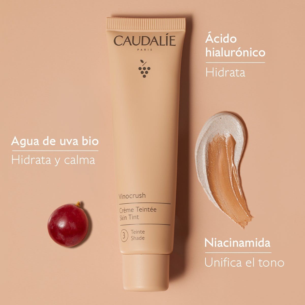 Caudalie Vinocrush Crema Con color - Tono 3 30 ml-4
