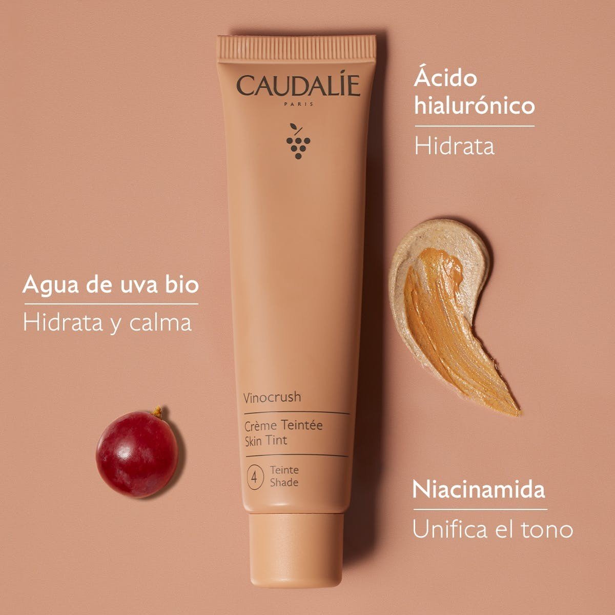 Caudalie Vinocrush Crema Con color - Tono 4 30 ml-5