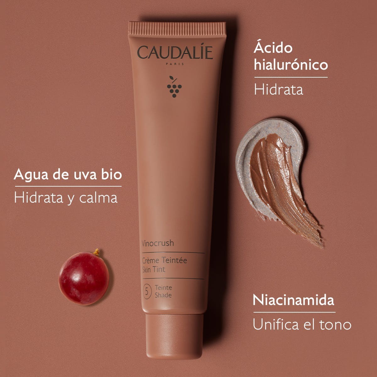 Caudalie Vinocrush Crema Con color - Tono 5 30 ml-4