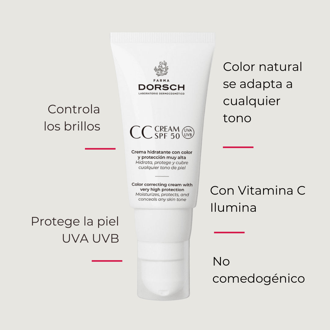 Farma Dorsch CC Cream SPF50 50 ml Hidratante con color-3