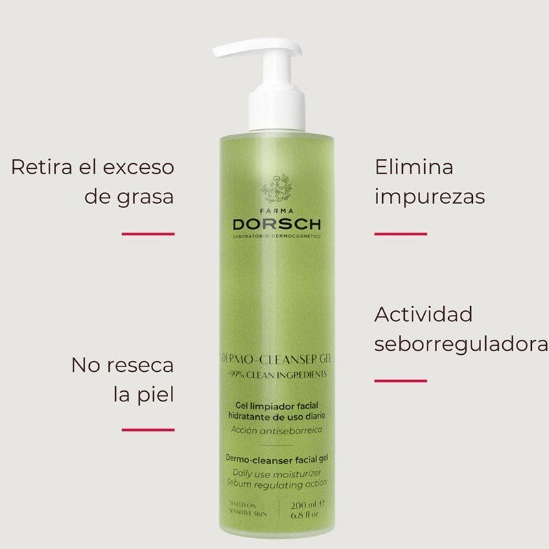 Farma Dorsch Gel Limpiador Piel Grasa o con Tendencia Acné 200 ml-2
