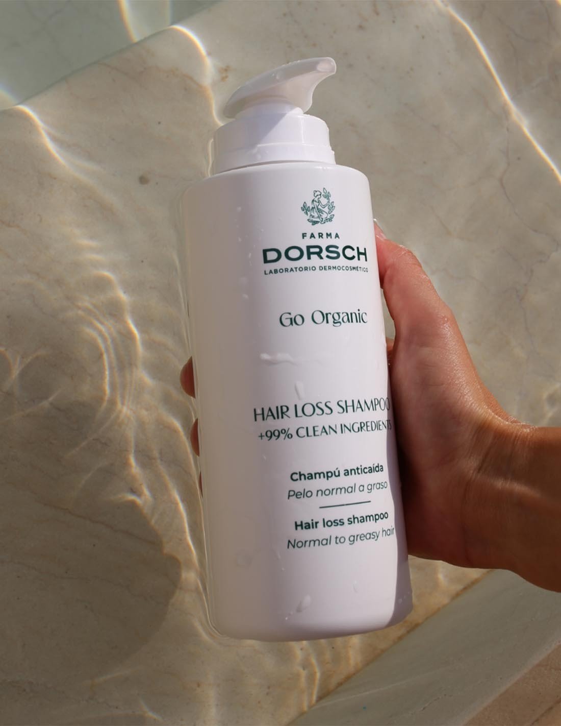 Farma Dorsch Go Organic Champú Anticaída Pelo normal a graso 500 ml-3