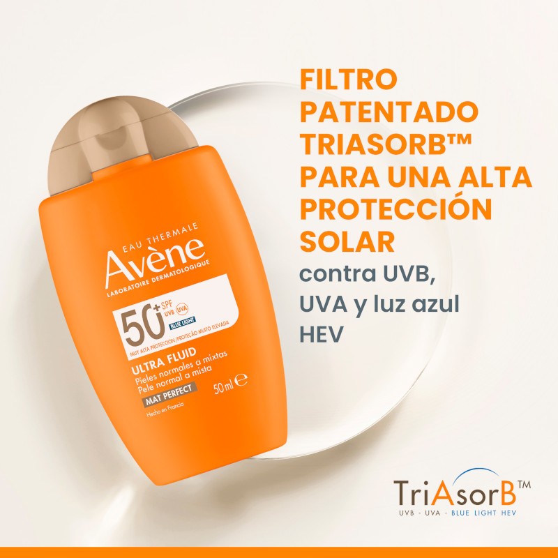 Avène Mat Perfect Fluido con Color SPF 50+ 50ml-2