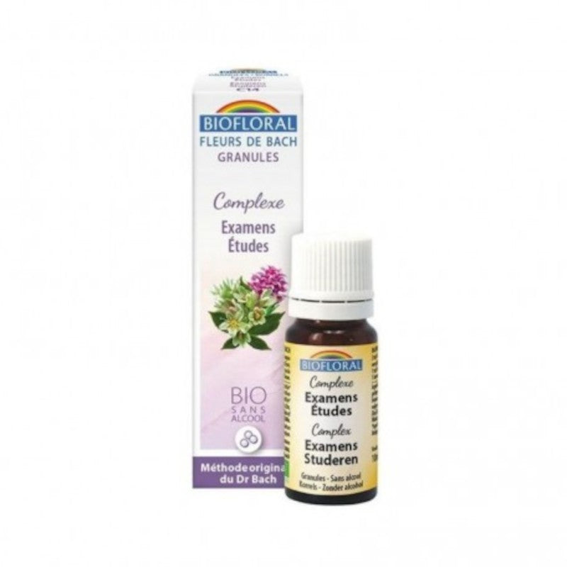 Biofloral Complejo Exámenes & Estudio Flores de Bach Bio Gránulos Sin Alcohol 9 g-1