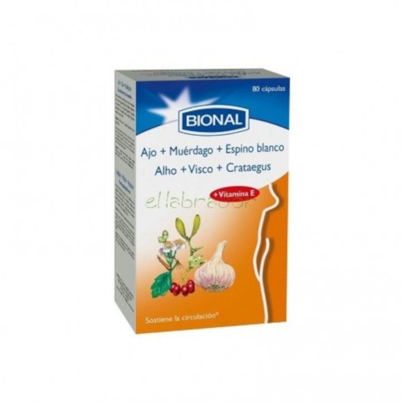Bional Ajo+muerdago+espino Blanco 80 Cápsulas-1