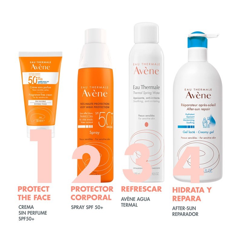 AVÈNE Crema Solar SPF50+ Sin Perfume DUPLO 2x50ml-5