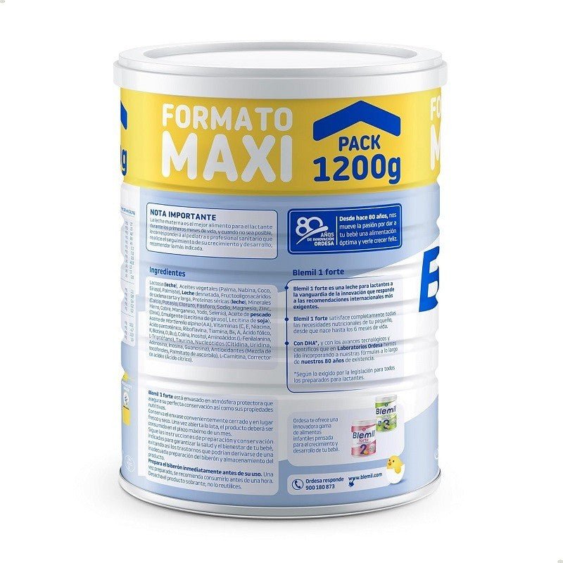 BLEMIL Forte 1 Leche para Lactantes PACK 6x1200gr-8