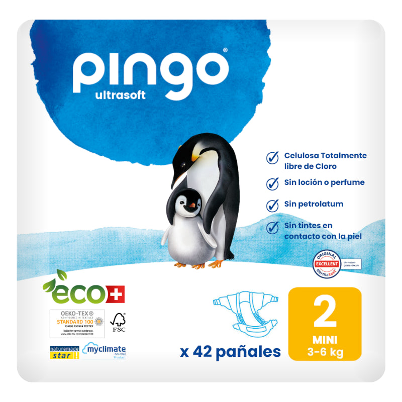 Pingo Pañales Ecológicos Talla 2 Mini 42 uds-2